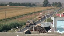 Barış Pınarı Harekatı - Akçakale ilçesinin Suriye sınırında askeri hareketlilik sürüyor - ŞANLIURFA