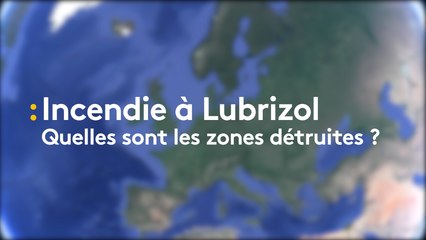 Lubrizol : quelles sont les zones du site détruites par l'incendie