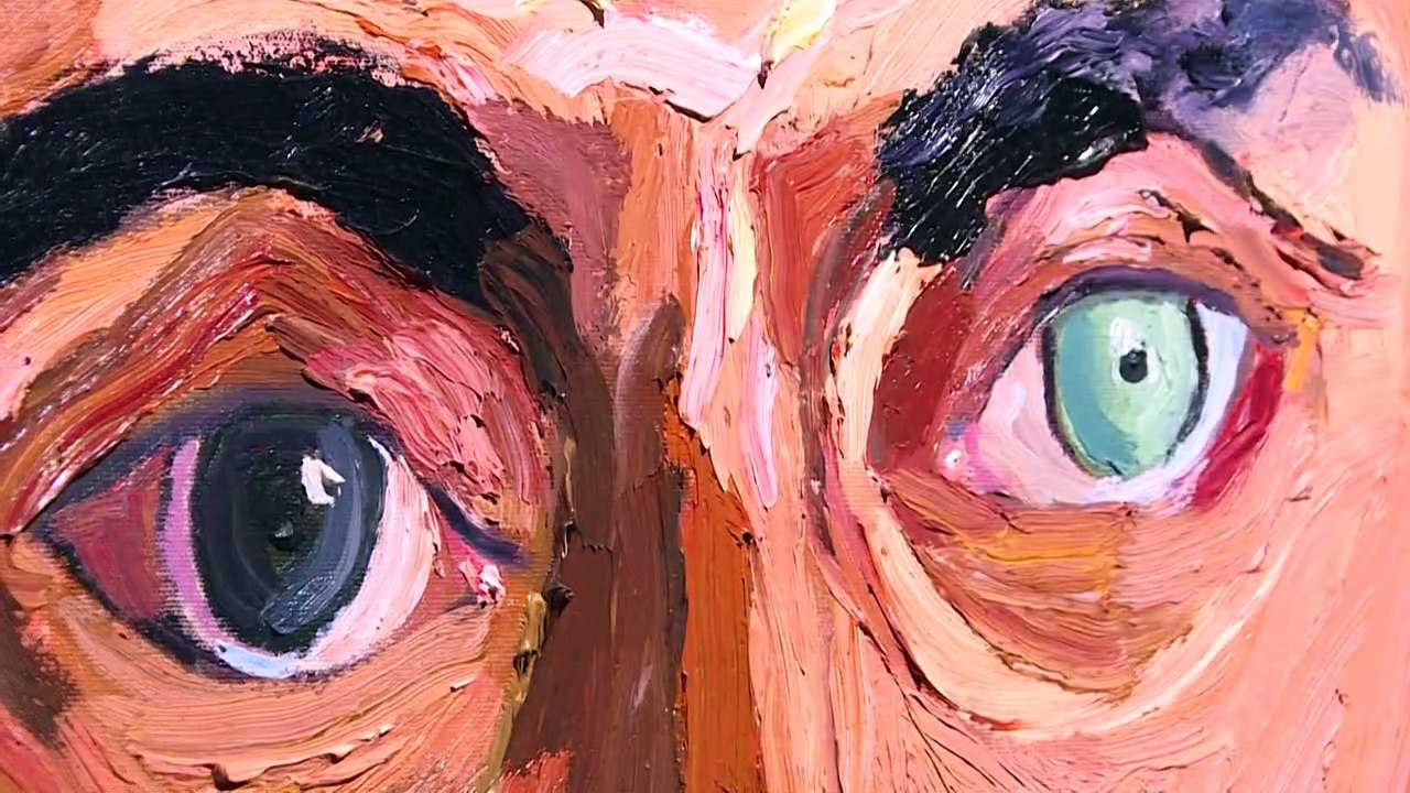 Bush malt in seinen Kriegen verwundete Soldaten