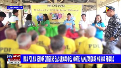Mga PDL na senior citizen sa Surigao del Norte, nakatanggap ng mga regalo