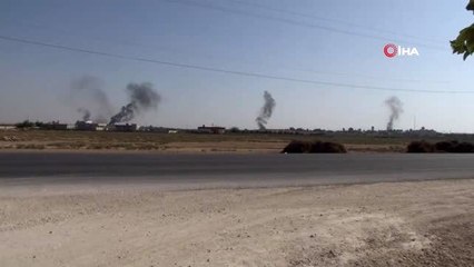 Akçakale'ye düşen 6 roketin ardından terör hedeflerine misli ile karşılık veriliyor