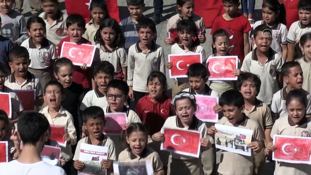 Öğrencilerden Mehmetçik'e destek - KİLİS