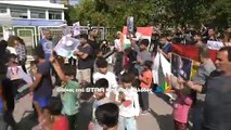 Διαμαρτυρία Κούρδων προσφύγων για τουρκική εισβολή