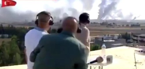 Teröristlerden Türk gazetecilere canlı yayında keskin nişancı saldırısı