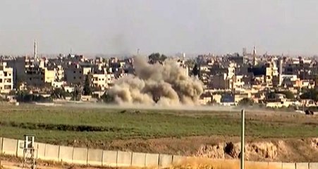 Havan topunun Kamışlı'ya düşme anı kameralara yansıdı