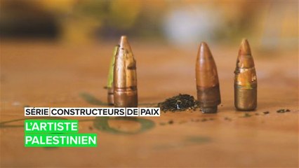 Découvrez Majid, l’artiste palestinien sculpteur de déchets de guerre.