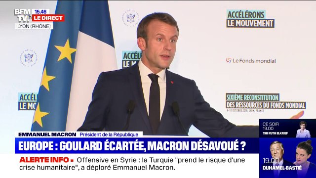 La présidente Van der Leyen m'a dit qu'elle voulait travailler avec Sylvie Goulard explique Emmanuel Macron qui a besoin de comprendre