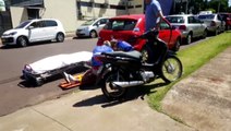 Motociclista fica ferida em acidente no Bairro Alto Alegre