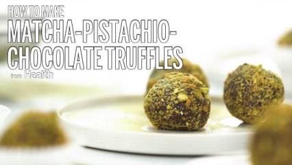 How to Make Matcha-Pistachio-Chocolate Truffles