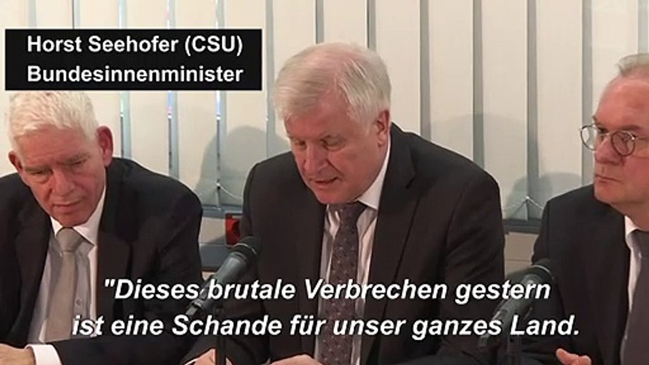 Seehofer: Attacke ist 'Schande für unser Land'