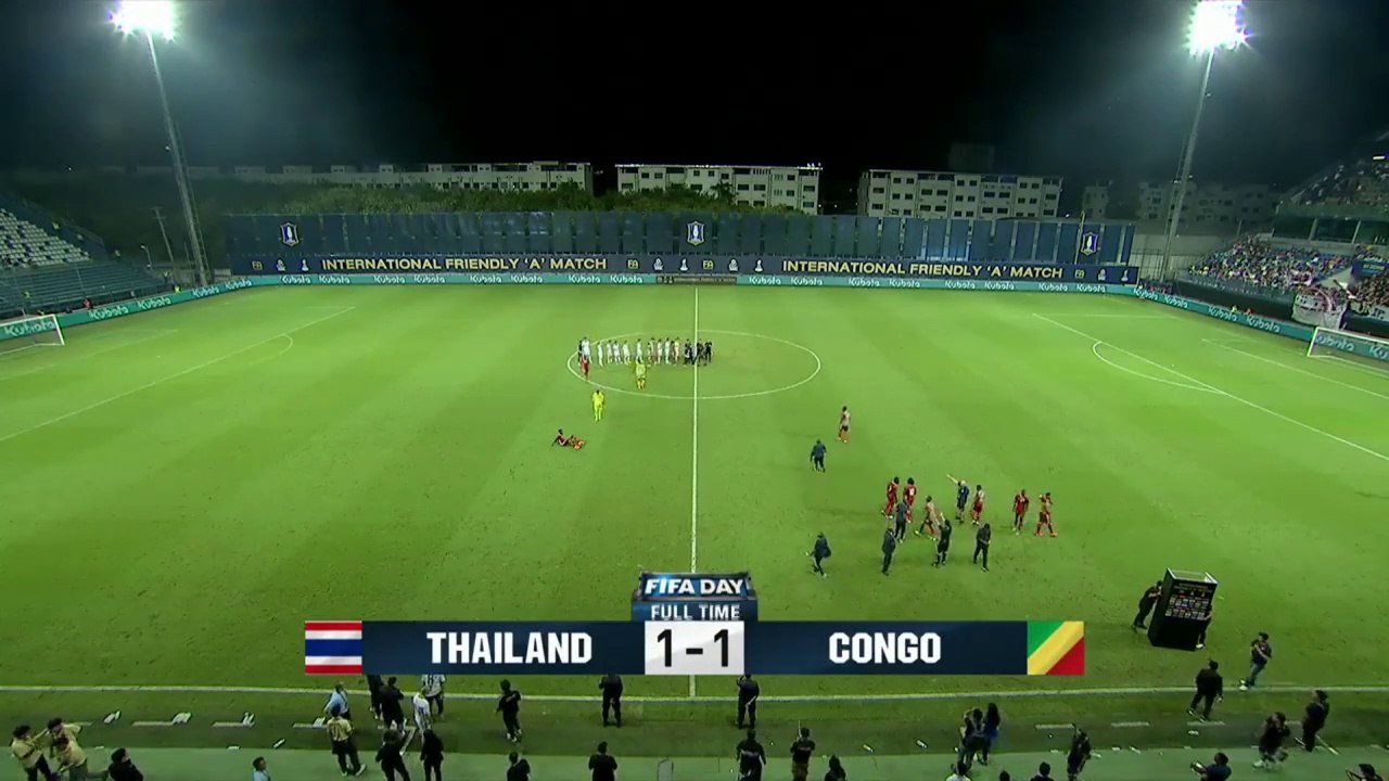ไทย vs คองโก (ครึ่งหลัง) Friendly Match | THAILAND vs CONGO (Second-half) (Thaïlande 1-1 Congo)