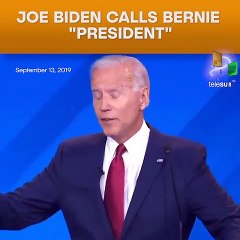 Joe Biden Calls Bernie "President"