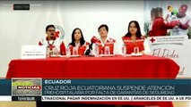Cruz Roja de Ecuador suspende atención prehospitalaria