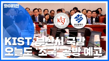 오늘 KIST·부산시 국감...'조국' 충돌 예고 / YTN