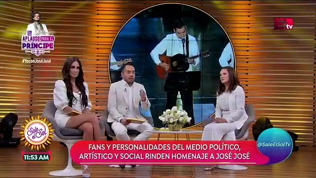 Lucía Méndez y Dulce acuden al homenaje a José José en Bellas Artes