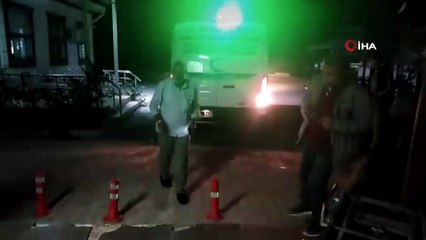 Roketin düşme anı kamerada