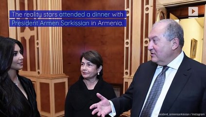Kim and Kourtney Kardashian Meet With Armenian President