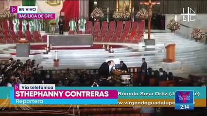 Inicia la misa de José José en la Basílica de Guadalupe