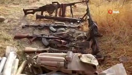 YPG/PKK'dan ele geçirilen mühimmatların videosu yayınlandı
