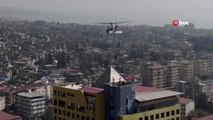 Gerçeği aratmayan helikopterli yaralı kurtarma tatbikatı