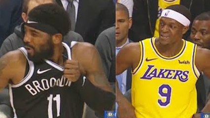 Kyrie Irving Leaves Game After Getting ELBOWED In The Face By Rajon Rondo