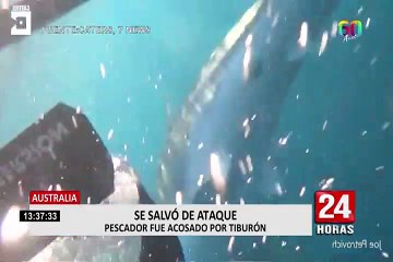 Australia: pescador se salva del ataque mortal de un tiburón blanco