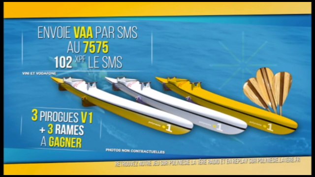 Jeu Hawaiki Va'a : 3 va'a Hoe à gagner avec Polynésie la 1ère