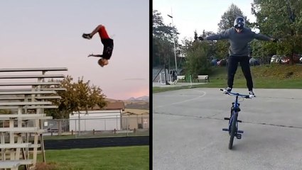 7-Year-Old Flips Out & Stuntrider Shows Serious Skill