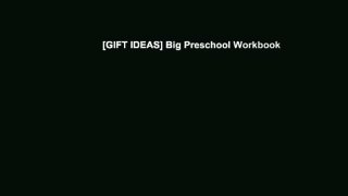 [GIFT IDEAS] Big Preschool Workbook