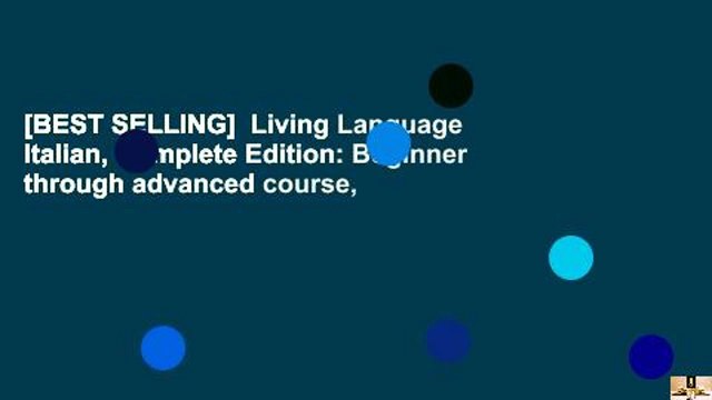 [BEST SELLING] Living Language Italian, Complete Edition: Beginner through advanced course,