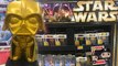 Star Wars Gold Darth Vader,Luke Skywalker & Princess Leah Funko Pop Walmart Exclusive Display