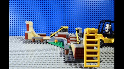 Skateboard vs scooter best trick - lego stop motion with panda pablo and teddy