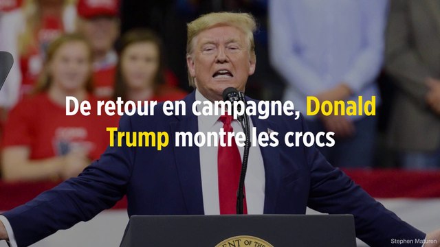 De retour en campagne, Donald Trump montre les crocs