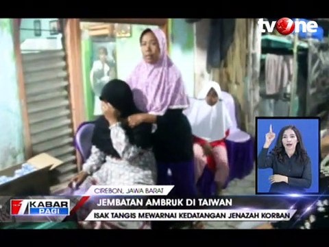 Jenazah Korban Jembatan Ambruk di Taiwan Tiba di Rumah Duka