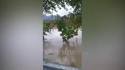 Ora News - Shiu përmbyt rrugët dhe banesat në Kurbin