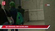 Dilenci kadın yeni kıyafetlerini çıkardı eskilerini giydi, o anlar böyle görüntülendi