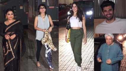 The Sky Is Pink: Jhanvi Kapoor, Vidya Balan & other celebrities attend movie screening | FilmiBeat