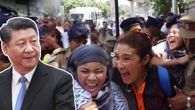 Tibet Activists To Protest Xi Jinping Visit | ஜின்பிங் தங்கும் ஹோட்டல் முன் திபெத்தியர்கள் முழக்கம்