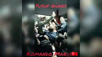 Yusuf Güney'den komando marşı! Sosyal medyayı salladı