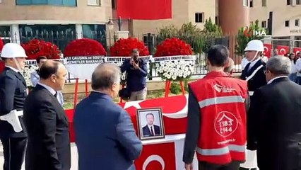 Barış Pınarı Harekatı'nın ilk şehidi 9 aylık bebek ve şehit memur için tören düzenlendi