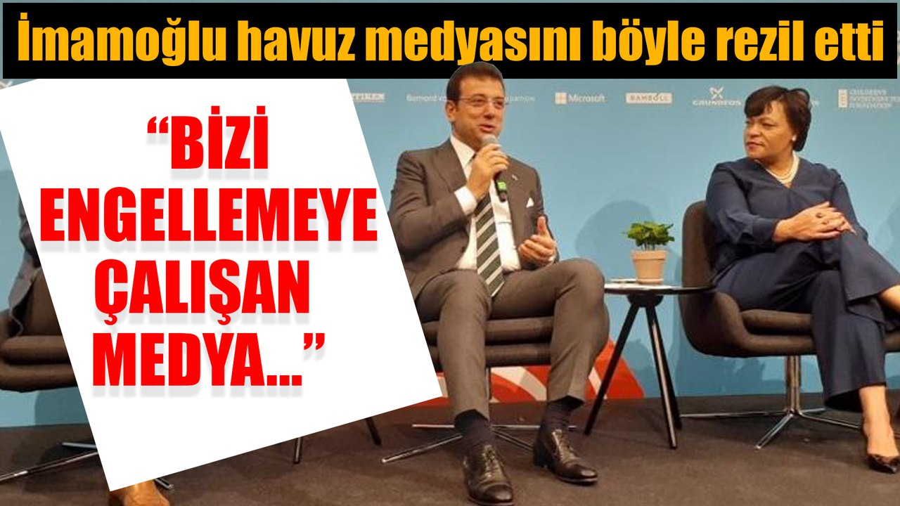 Ekrem İmamoğlu uluslararası toplantıda havuz medyasını böyle rezil etti