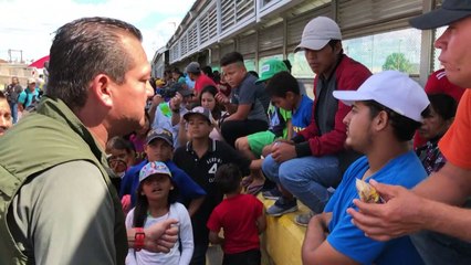 Migrant protesters block bridge between Mexico and the US