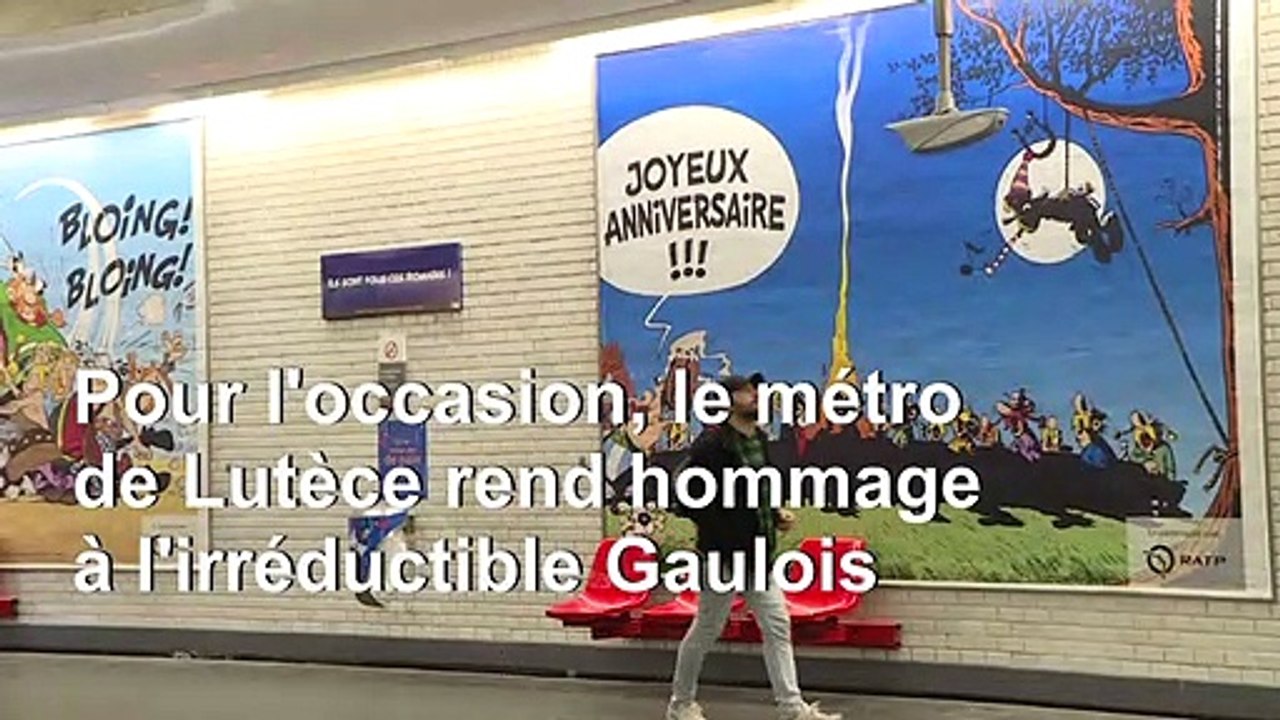 Des stations de métro rebaptisées en hommage aux 60 ans d'Astérix