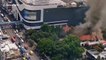 Firefighters battle flames ripping through Indonesian Embassy in Bangkok