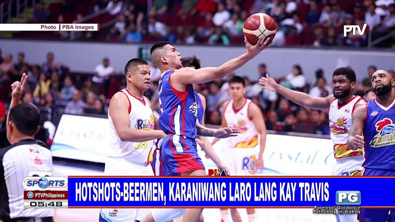 Hotshots-Beermen, karaniwang laro lang kay Travis