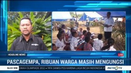 Pascagempa Maluku, Siswa Belajar di Tenda Darurat