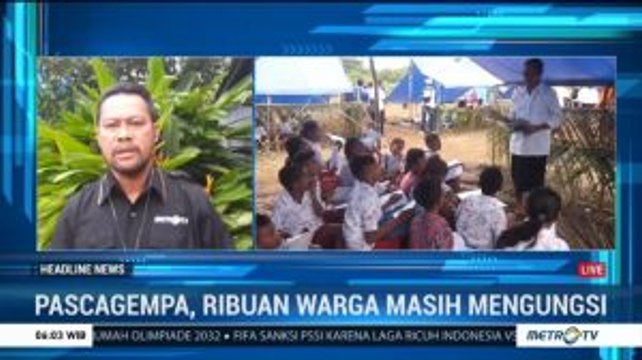 Pascagempa Maluku, Siswa Belajar di Tenda Darurat