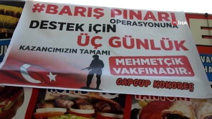 Burhaniyeli esnaf 3 günlük kazancını Barış Pınarı Harekatı için bağışladı