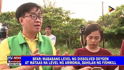 BFAR: Mababang level ng dissolved oxygen at mataas na level ng ammonia, dahilan ng fishkill