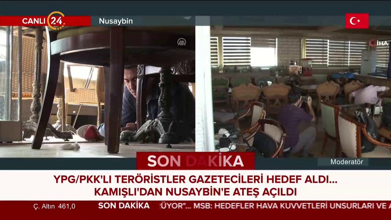 #SONDAKİKA Nusaybin'de basın mensuplarına keskin nişancı ateşi